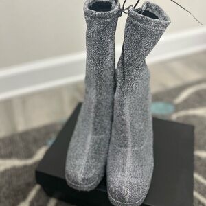 Abound Silver Heeled Boots